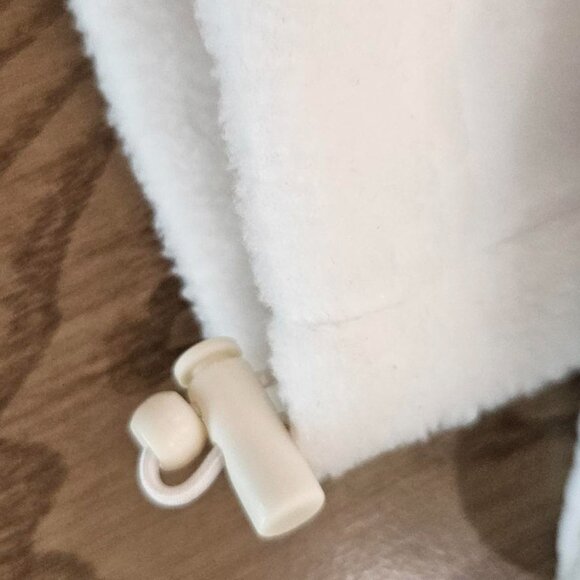 Columbia Warm Fleece Jacket Women's XL - 100% Polyester - White With Collar - Picture 8 of 11